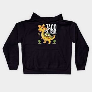 Tacosaurus Taco Dinosaur Funny Dino Cinco De Mayo Mexican Kids Hoodie